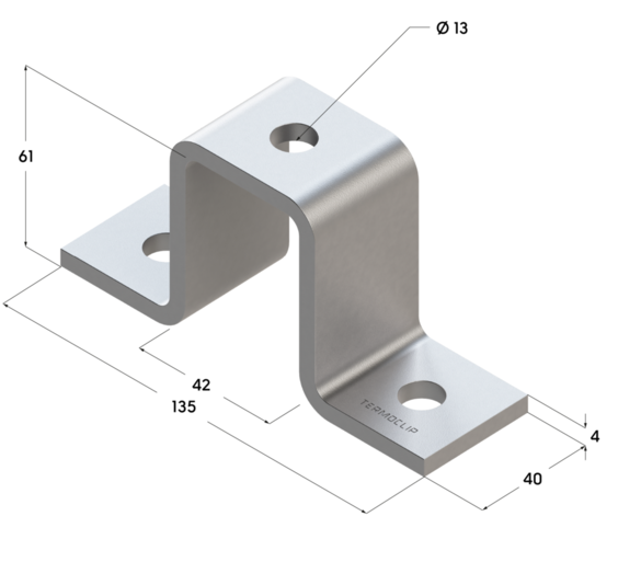 Скоба соединительная TCC SC 41х62 4F3. Скоба соединительная TCC SC 41х62 4F3